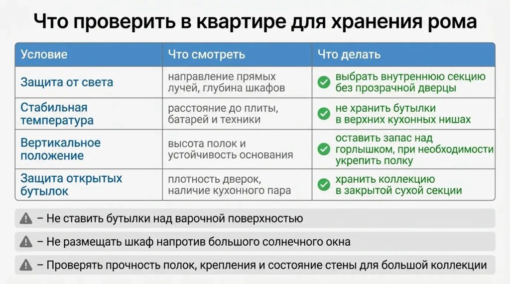 Что проверить в крватире для хранения рома